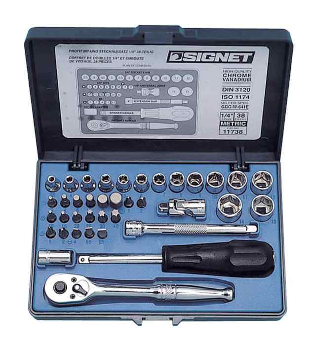 SIGNET(シグネット) 1/4DR 38PC MM ソケットレンチセット 11738の通販は