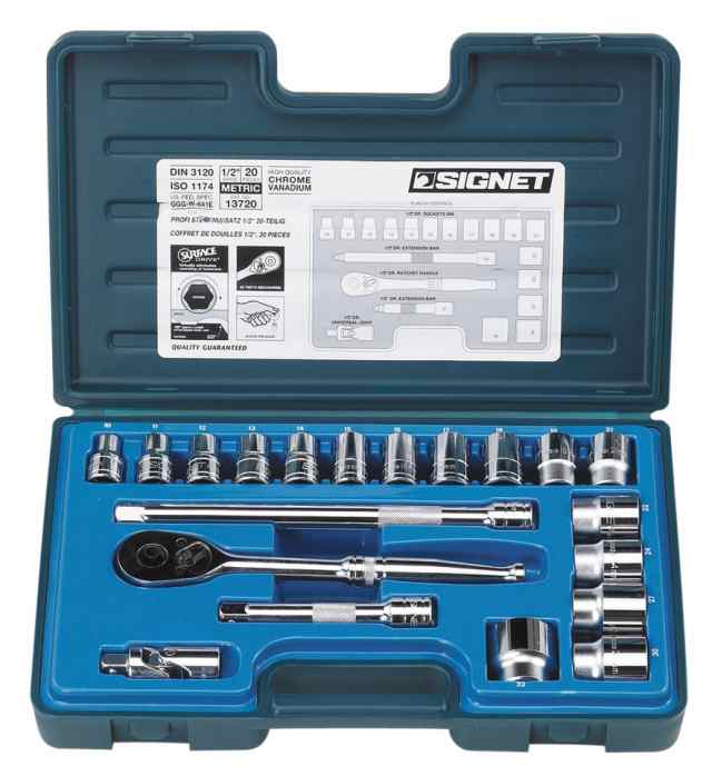 SIGNET(シグネット) 1/2DR 20PC MM ソケットレンチセット 13720の通販は