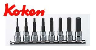 Ko-ken(コーケン) 9.5sq. ヘックスビットソケットレールセット RS3010M/8-L62の通販は