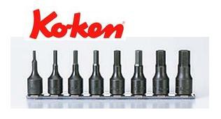 Ko-ken(コーケン) 9.5sq. ヘックスビットソケットレールセット(mm) RS3012M/8-L52の通販は
