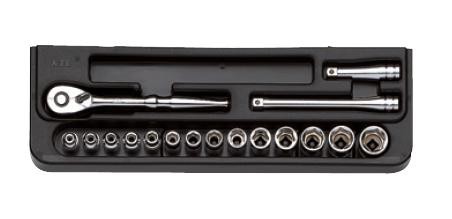 KTC(京都機械工具) 6.3sq. .ソケットレンチセット 17点組 TB214の通販は