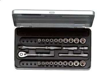 KTC(京都機械工具) 6.3sq. ソケットレンチセット(インチ) 25点組 TB2X20B