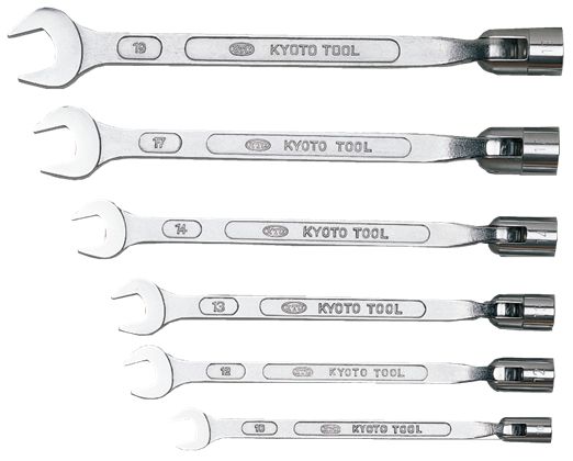 KTC(京都機械工具) フレックスソケットスパナセット 6本組 FBS6の通販は