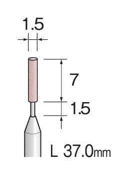 ミニター(MINITOR) PAピンク砥石 #220 φ1.5 CA3202の通販は 7,387円