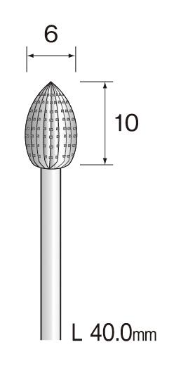 ミニター(MINITOR) スチールカッター ストレートチップブレーカーカット φ6 BS1336の通販は