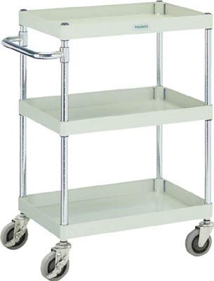 TRUSCO(トラスコ) フレックスワゴン 3段 省音型 600X400X880 ネオグレ SFLW-813 NGの通販は