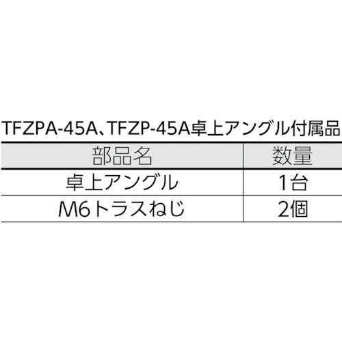 TRUSCO(トラスコ) 45CM全閉式工場扇 ゼフィール 卓上アングル TFZP-A