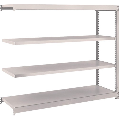 【直送】【代引不可】TRUSCO(トラスコ) 軽中量M1.5ボルトレス棚 1460X445XH1200 増結 ネオグレ M1.5-4544Bの通販は