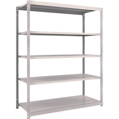 【直送】【代引不可】TRUSCO(トラスコ) 軽中量M1.5ボルトレス棚 1460X595XH1800 単体 ネオグレ M1.5-6565の通販は