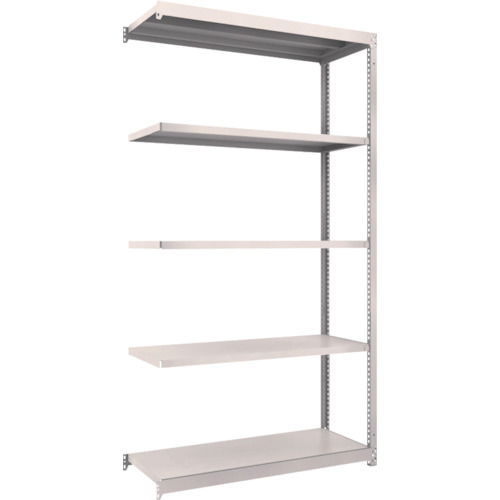 【直送】【代引不可】TRUSCO(トラスコ) 軽中量M1.5ボルトレス棚 1160X445XH2100 増結 ネオグレ M1.5-7445Bの通販は 28,360円