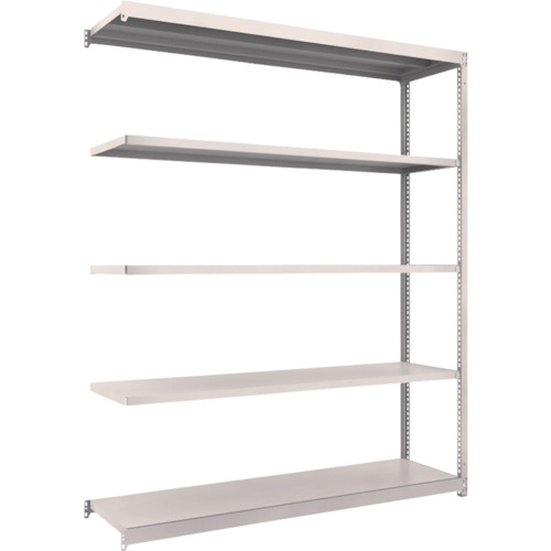 【直送】【代引不可】TRUSCO(トラスコ) 軽中量M1.5ボルトレス棚 1760X445XH2100 増結 ネオグレ M1.5-7645Bの通販は