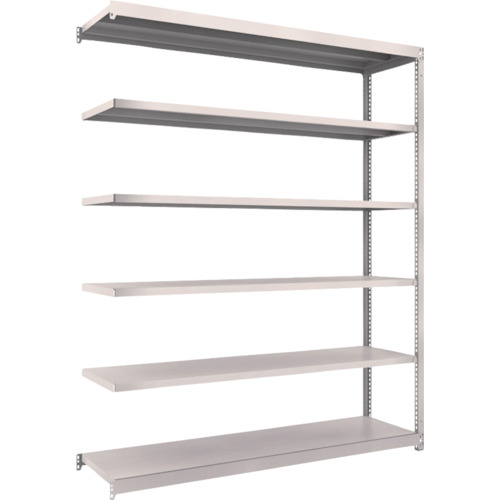 【直送】【代引不可】TRUSCO(トラスコ) 軽中量M1.5ボルトレス棚 1760X445XH2100 増結 ネオグレ M1.5-7646Bの通販は 29,946円