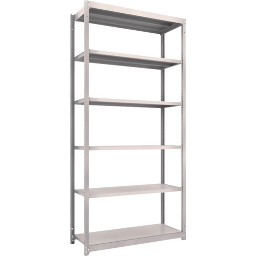 【直送】【代引不可】TRUSCO(トラスコ) M1.5型軽中量棚 1160X445XH2400 6段 単体 ネオグレー M1.5-8446の通販は 25,574円