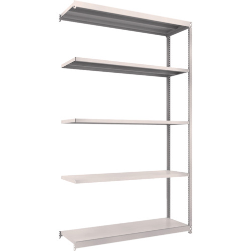 【直送】【代引不可】TRUSCO(トラスコ) M1.5型軽中量棚 1460X445XH2400 5段 連結 ネオグレー M1.5-8545Bの通販は