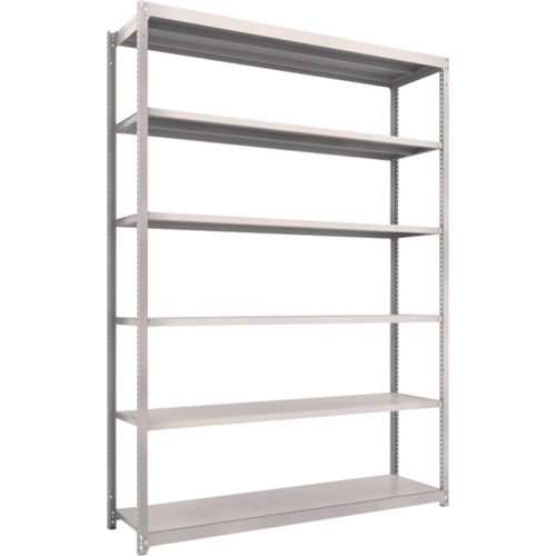 【直送】【代引不可】TRUSCO(トラスコ) M1.5型軽中量棚 1760X445XH2400 6段 単体 ネオグレー M1.5-8646の通販は 32,615円