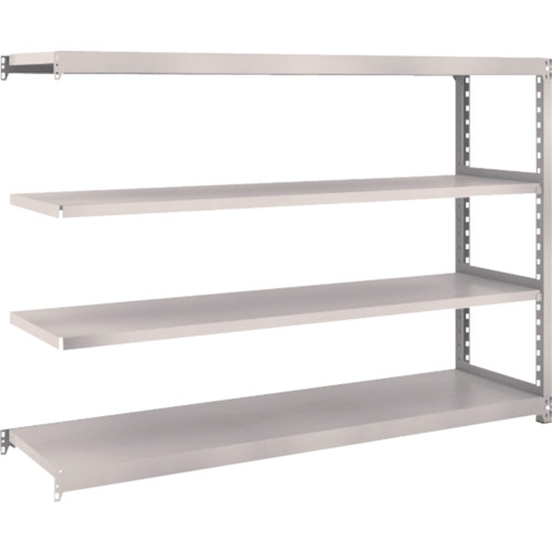 【直送】【代引不可】TRUSCO(トラスコ) M2軽中量ボルトレス棚 1760X450XH1200 増結 4段 ネオグレ M2-4644Bの通販は