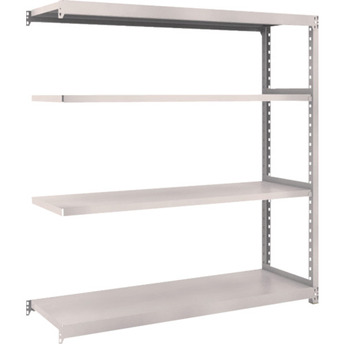 【直送】【代引不可】TRUSCO(トラスコ) M2軽中量ボルトレス棚 1460X450XH1500 増結 4段 ネオグレ M2-5544Bの通販は