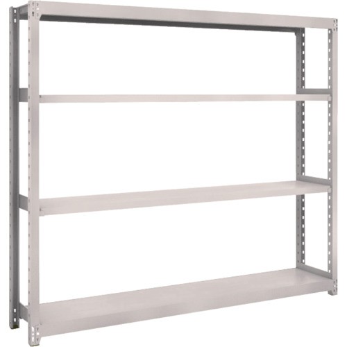 【直送】【代引不可】TRUSCO(トラスコ) M2軽中量ボルトレス棚 1760X300XH1500 単体 4段 ネオグレ M2-5634の通販は