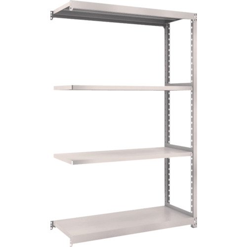 【直送】【代引不可】TRUSCO(トラスコ) M2軽中量ボルトレス棚 1160X450XH1800 増結 4段 ネオグレ M2-6444Bの通販は