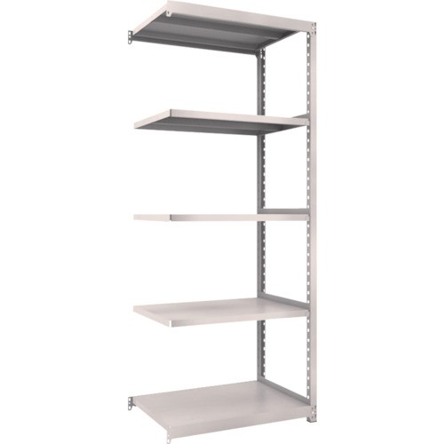 【直送】【代引不可】TRUSCO(トラスコ) M2軽中量ボルトレス棚 860X600XH2100 増結 5段 ネオグレ M2-7365Bの通販は