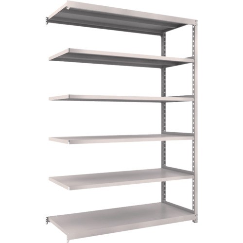 【直送】【代引不可】TRUSCO(トラスコ) M2軽中量ボルトレス棚 1460X600XH2100 増結 6段 ネオグレ M2-7566Bの通販は