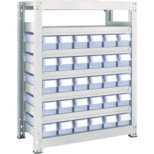 【直送】【代引不可】TRUSCO(トラスコ) M3型中量棚 H1200 樹脂透明引出付 小X26 M3-4655-C26の通販はその他花・ガーデン・エクステリア・DIY工具