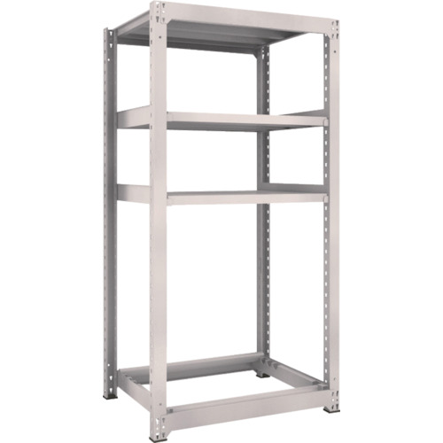 【直送】【代引不可】TRUSCO(トラスコ) M3型中量棚 900X721XH1800 3段+タイヤ1段 単体 M3-6373Y1の通販は 27,591円