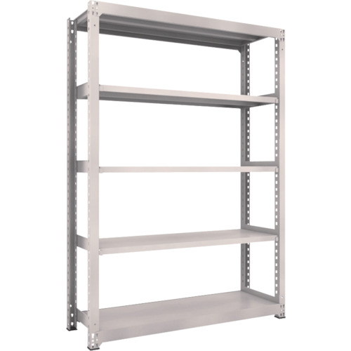 【直送】【代引不可】TRUSCO(トラスコ) M300kg型中量棚 1500X471XH2100 単体 ネオグレ M3-7555の通販は