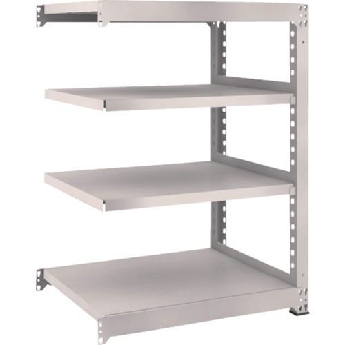 【直送】【代引不可】TRUSCO(トラスコ) M5型中量ボルトレス棚 500kg 900X721XH1200 連結 ネオグレ M5-4374Bの通販は