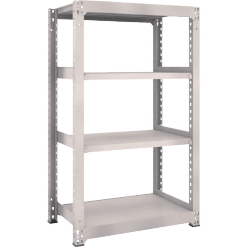 【直送】【代引不可】TRUSCO(トラスコ) M5型中量ボルトレス棚 500kg 900X571XH1500 単体 ネオグレ M5-5364の通販は