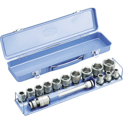 TONE(トネ) 12.7sq.インパクト用ソケットセット(メタルトレー付) 15点組 NV4132の通販は