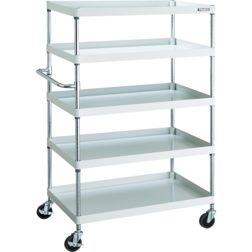 【直送】【代引不可】TRUSCO(トラスコ) フェニックスワゴン 900X600XH1500 5段 ホワイト PEW-1595-Wの通販は