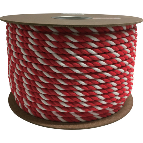 ユタカメイク アクリル紅白ロープ 12mmX100m PRZ-65の通販は