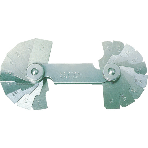 TRUSCO(トラスコ) ラジアスゲージ 測定サイズ23.00〜30.0 枚数8 272MDの通販は