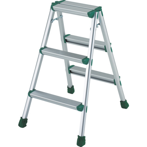 【直送】【代引不可】TRUSCO(トラスコ) アルミ製踏台 軽作業用・脚カバー付 3段 TAF-3の通販は 8,400円