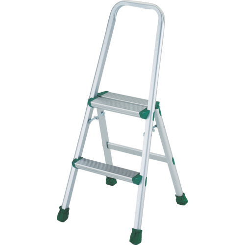 【直送】【代引不可】TRUSCO(トラスコ) アルミ製踏台 軽作業用・上枠・脚カバー付 2段 TAU-2の通販は 8,515円