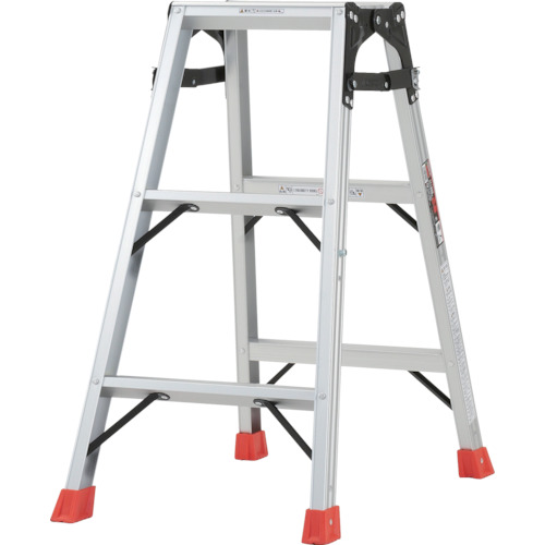 【直送】【代引不可】TRUSCO(トラスコ) はしご兼用脚立 アルミ合金製・脚カバー付 高さ0.81m THK-090の通販は 12,954円