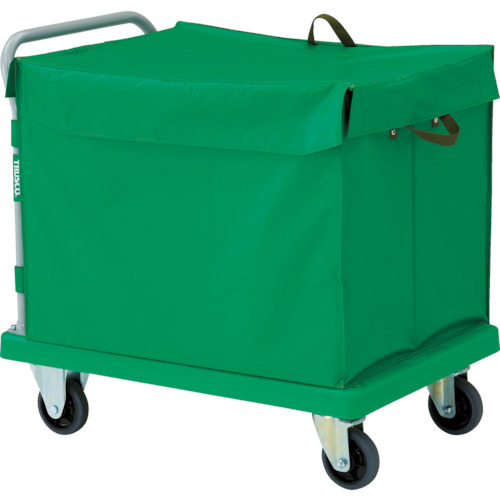 TRUSCO(トラスコ) 樹脂製運搬車グランカート 蓋付ハンドトラックボックス付 718X468 TP-702-THBの通販は