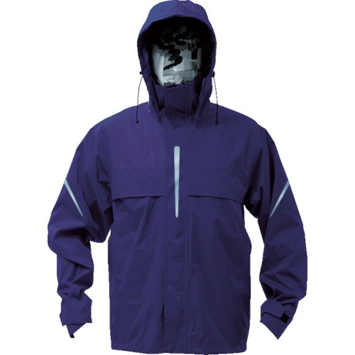 TRUSCO(トラスコ) ベンチレーション(通気口)付レインスーツ ネイビー LL TRW360-55-LLの通販は