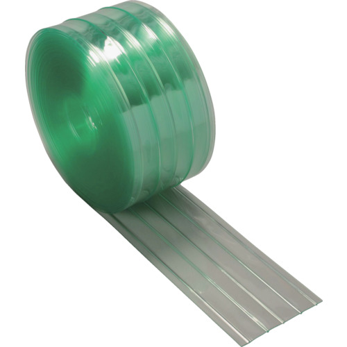 TRUSCO(トラスコ) ストリップ型リブ付き間仕切りシート静電透明2X200X30M TSR-220-30