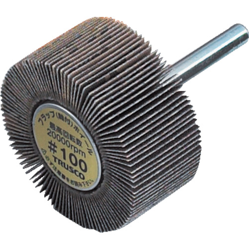 TRUSCO(トラスコ) フラップホイル 外径φ100X厚み25X軸径6 150# UF1025 150の通販は