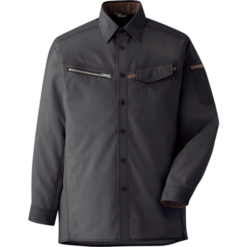 ミドリ安全 ベルデクセル 男女ペア 交織ストレッチシャツ チャコール M VES2539UE-Mの通販は 6,472円