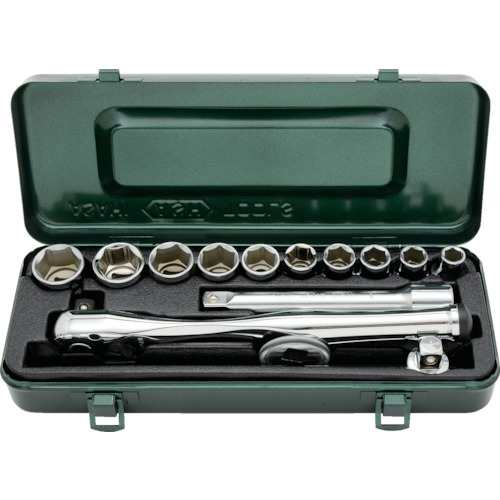 ASH(旭金属工業) レボウェイブ6角ソケットレンチセット 12.7□×14PCS VJS4200