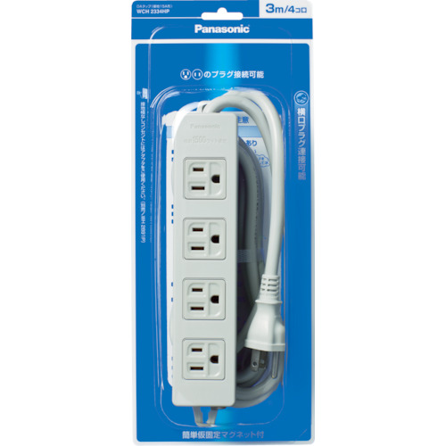 Panasonic(パナソニック) OAタップ 接地15A形 4コ口 5mコード付 WCH2354HPの通販は