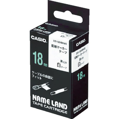 CASIO(カシオ計算機) ネームランド用配線マーカーテープ 9mm XR-9HMWE