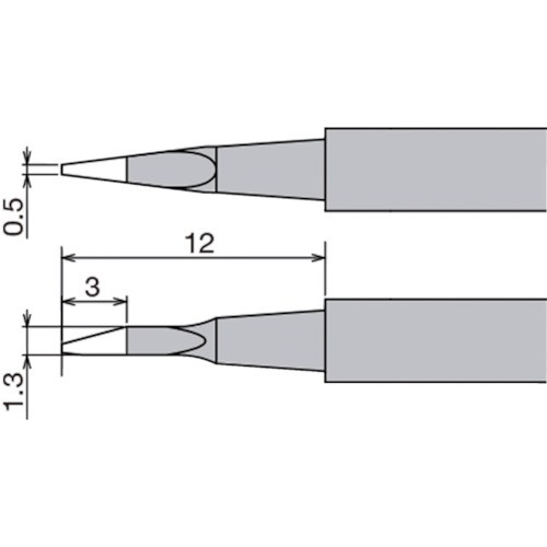 goot/グット(太陽電機産業) 替こて先 XST-80G用 XST-80HRT-0.5