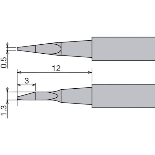 goot/グット(太陽電機産業) 替こて先 XST-80G用 XST-80HRT-0.5NW