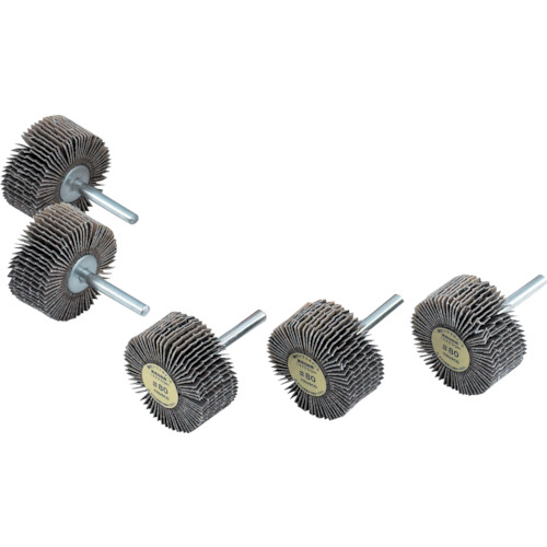 TRUSCO(トラスコ) スリットホイル軸付ソフト 外径50X厚25X軸6 150# YS525 150の通販は