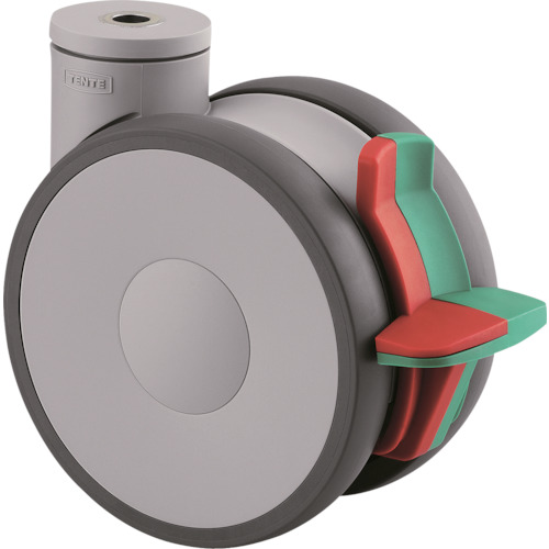 テンテキャスター 高性能旋回双輪キャスターLINEA(ウレタン車輪) 1個 594CUAP125P30-13の通販は