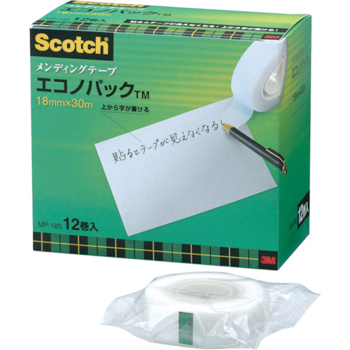 3M メンディングテープエコノパック 18mmX30m 巻芯径25mm 12巻入 1箱 MP-18S 5,102円